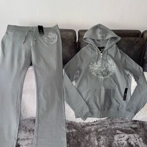 Juicy Couture Gray Tracksuit Set